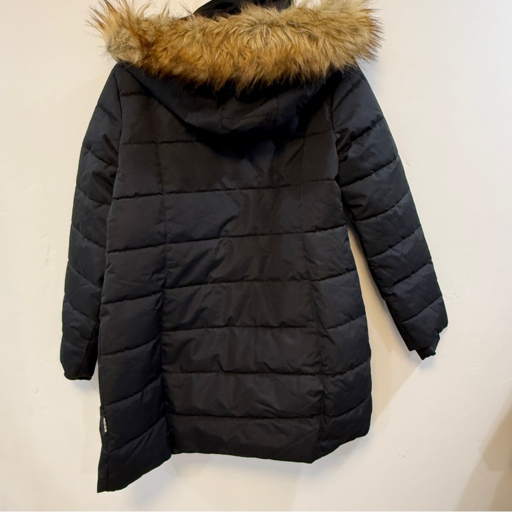NOIZE | black warm parka w faux fur detachable hood - Picture 8 of 10